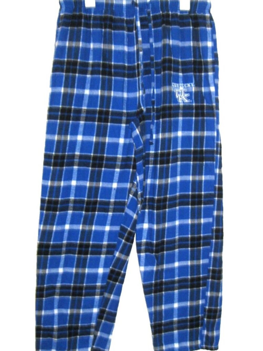 Sideline Mens Large Blue Plaid PJ Pants Lounge Flannel UK Pockets